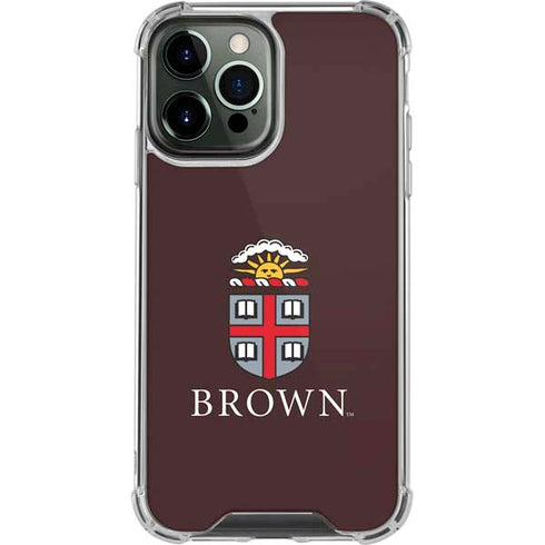 Brown University Primary Logo iPhone 13 Pro Max Clear Case